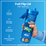 ION8 leak proof BPA free sport water bottles 500ml / 17oz Airplanes