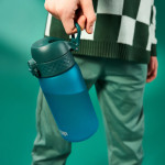 ION8 leak proof BPA free sport water bottles 350ml / 12oz Aqua