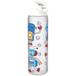 ION8 leak proof BPA free sport water bottles 500ml / 17oz Robots