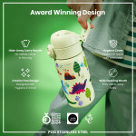ION8 400ml 13oz Leak-Proof Water Bottle Dinosaurs