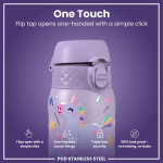 ION8 400ml 13oz Leak-Proof Water Bottle Purple Unicorns
