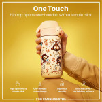ION8 400ml 13oz Leak-Proof Water Bottle Monkeys