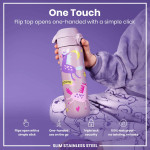 ION8 600ml 20oz Leak-Proof Water Bottle Purple Unicorns