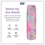 ION8 600ml 20oz Leak-Proof Water Bottle Unicorns