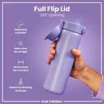 ION8 leak proof BPA free insulated water bottles 500ml / 17oz Ash Navy