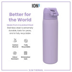 ION8 leak proof BPA free insulated water bottles 500ml / 17oz Ditsy Floral