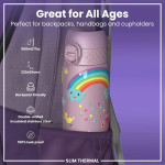 ION8 leak proof BPA free insulated water bottles 500ml / 17oz Unicorns