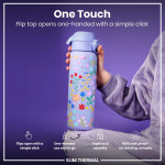ION8 leak proof BPA free insulated water bottles 500ml / 17oz Ditsy Floral