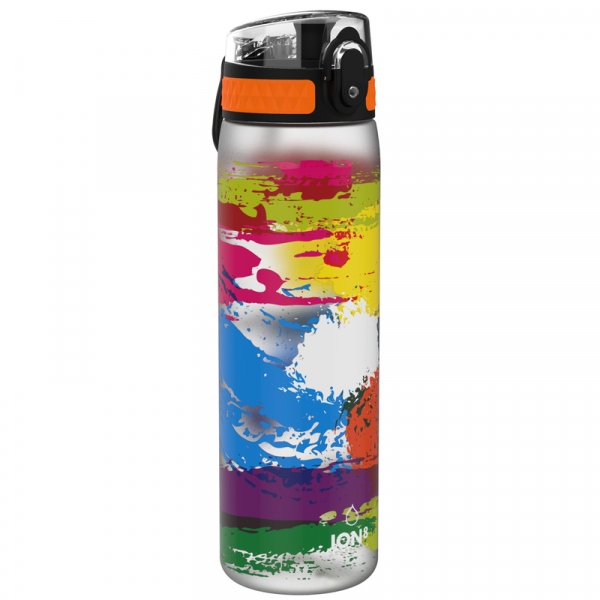 ION8 LEAK PROOF ΛΕΠΤΟ ΜΠΟΥΚΑΛΙ ΝΕΡΟΥ ΧΩΡΙΣ BPA PAINT SPLAT QUARTZ 500ML