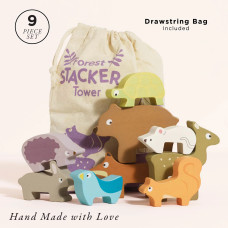 Le Toy Van Ξύλινα Παιχνίδια Wooden Stacking Animals Bag