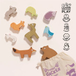 Le Toy Van Ξύλινα Παιχνίδια Wooden Stacking Animals Bag