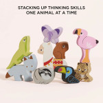 Le Toy Van Ξύλινα Παιχνίδια Wooden Stacking Animals Bag