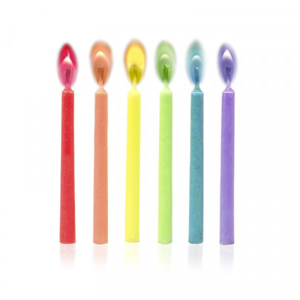 Party Candles with Coloured Flames Legami