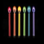 Party Candles with Coloured Flames Legami