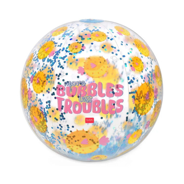 Φουσκωτή μπάλα θαλάσσης Glitter Beach Ball Pufferfish