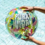 Φουσκωτή μπάλα θαλάσσης Glitter Beach Ball Pura Vida