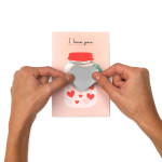 Legami Scratch to Reveal Greeting Card I love you