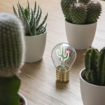 Legami Επιτραπέζιο φωτιστικό σε σχήμα λαμπτήρα Bulb Fiction Cactus