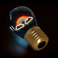 Legami Επιτραπέζιο φωτιστικό σε σχήμα λαμπτήρα Bulb Fiction Rainbow