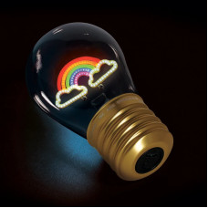Legami Επιτραπέζιο φωτιστικό σε σχήμα λαμπτήρα Bulb Fiction Rainbow