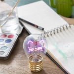 Legami Επιτραπέζιο φωτιστικό σε σχήμα λαμπτήρα Bulb Fiction Kitty