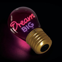 Legami Επιτραπέζιο φωτιστικό σε σχήμα λαμπτήρα Bulb Fiction Dream Big
