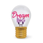 Legami Επιτραπέζιο φωτιστικό σε σχήμα λαμπτήρα Bulb Fiction Dream Big