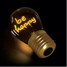 Legami Επιτραπέζιο φωτιστικό σε σχήμα λαμπτήρα Bulb Fiction Be Happy