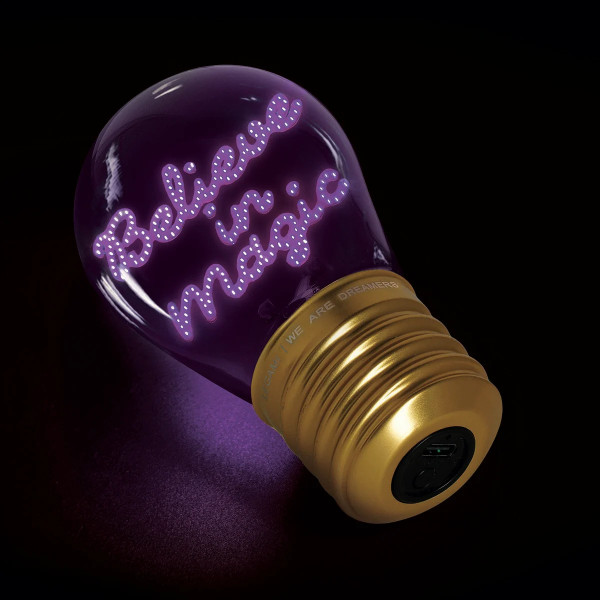 Legami Επιτραπέζιο φωτιστικό σε σχήμα λαμπτήρα Bulb Fiction Believe in Magic