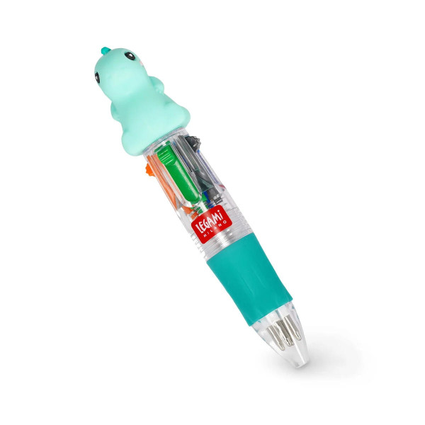 Legami Mini 4 Colour Ballpoint Pen Dino