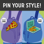 Legami Set of 2 Enamel Metal Pins Pin Your Style