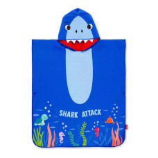 Legami Towelling Poncho For Kids Kids Poncho Shark