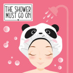 Shower Cap The Shower Must Go On Panda