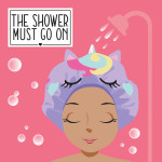 Shower Cap The Shower Must Go On Unicorn