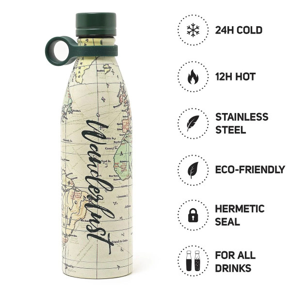 Ζεστό κρύο Θερμός μπουκάλι 500 Ml TRAVEL Legami