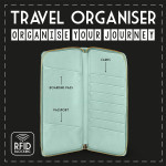 Travel Organizer Rfid Blocking Floral Legami