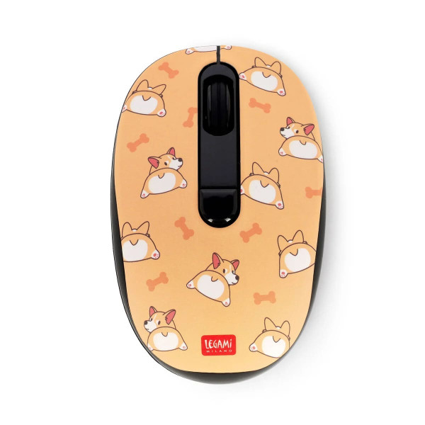 Legami Wireless Mouse with USB Receiver Corgi