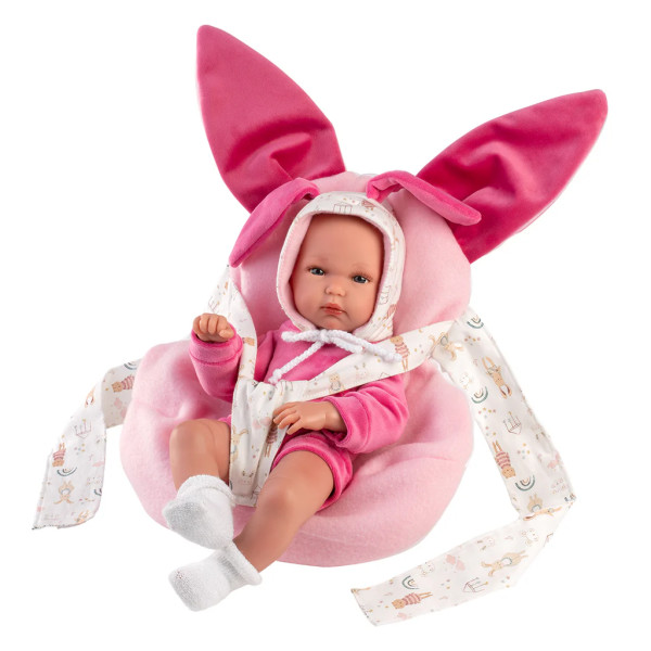Κούκλα Llorens με αρθρωτό σχέδιο 35cm Πολύ μαλακή για νεογέννητα Bimba με μάρσιπο