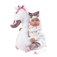 Κούκλα Llorens ΝΕΟΓΕΝΝΗΤΟ 44cm ΚΛΑΜΑ ΚΥΚΝΟΣ