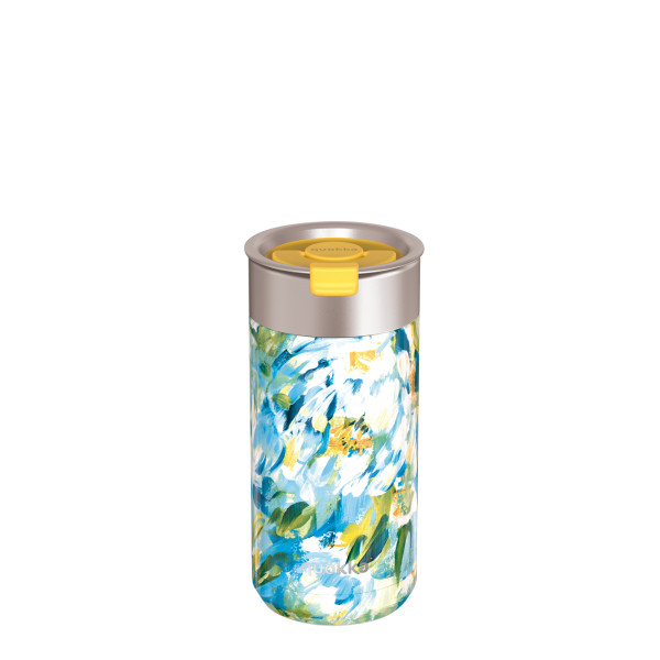 QUOKKA THERMOS BOTTEL 400ML BOOST BLUE PEONIES 