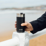 QUOKKA THERMOS BOTTEL 400ML BOOST CARBON BLACK