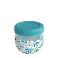 QUOKKA TRITTAN ΔΟΧΕΙΟ ΦΑΓΗΤΟΥ BUBBLE WATERCOLOR LEAVES 770 ML