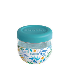 QUOKKA TRITTAN ΔΟΧΕΙΟ ΦΑΓΗΤΟΥ BUBBLE WATERCOLOR LEAVES 770 ML