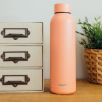 QUOKKA ΘΕΡΜΟΣ THERMAL SS BOTTLE SOLID PASTEL PEACH 850 ML PASTEL PEACH