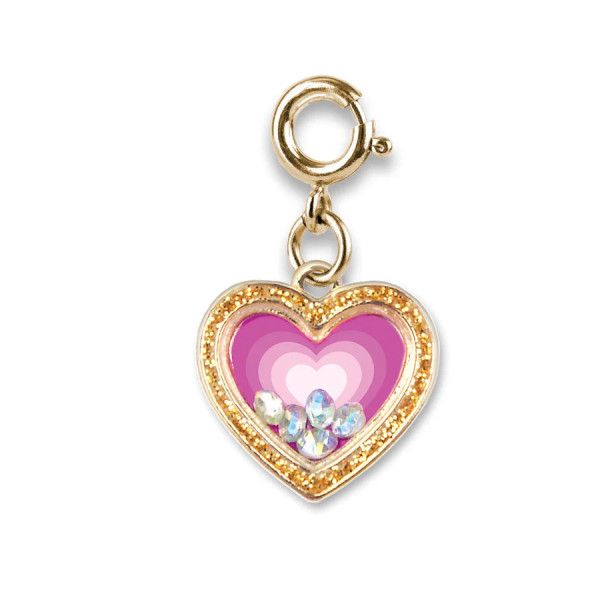 Charm It Gold Heart Shaker Charm