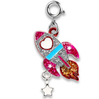 Charm It Glitter Rocket Charm