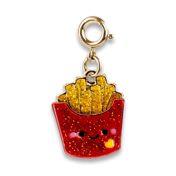 Charm It Gold Glitter French Fries Charm