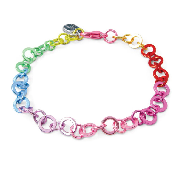 Charm It Rainbow Chain Bracelet 