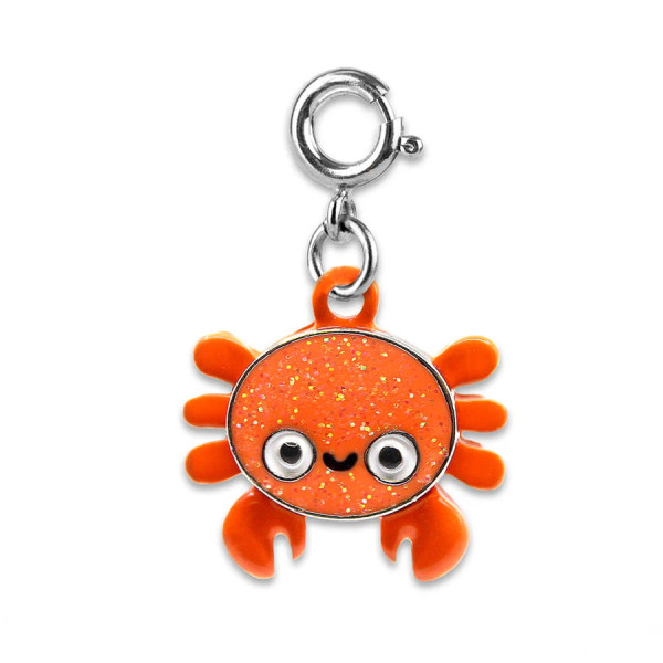 Charm It Glitter Crab Charm