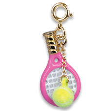 Charm It Gold Tennis Racquet Charm